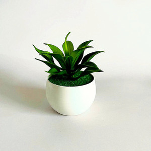 Planta Suculenta Artificial en Maceta, Vegetación Artificial de PVC Suave, Bonsái de Loto de Piedra, Decoración Interior y Exterior, 80g, Hecho en China - Product Image 5