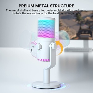 <b>Gaming</b> Microphone with Computer Software Live Streaming Software Mute Gain Volume <b>Control</b> Noise Cancellation - Product Image 2