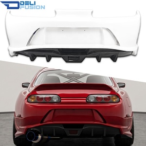 กันชนหลังไฟเบอร์กลาสทรง Joker สำหรับ Toyota Supra JZA80 MKIV ปี 1993–2002 รุ่น VRS พร้อมลิ้นกันชนหลังคาร์บอนไฟเบอร์ - Product Image 1