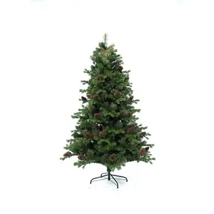 Роскошная Автоматическая маленькая Складная искусственная Рождественская елка из ПЭ и ПВХ для наружного украшения дома