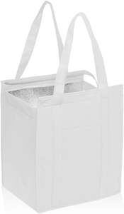 Wholesale Non Woven Food <b>Cooler</b> Bag Portable <b>Cans</b> Beverage Thermal Insulated Bag White Nonwoven <b>Cooler</b> Bag Sublimation - Product Image 3