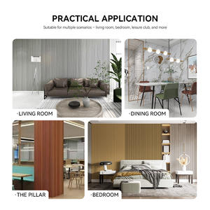 HAMYEE 3D PVC+IXPE Самоклеящиеся современные декоративные наклейки на стену под дерево, водонепроницаемые, для спортзалов, с эффектом решетки, для домашнего декора - Product Image 5