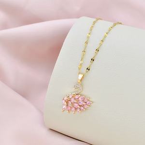 Mylove Zircon <strong>Swan</strong> Pendant Wholesale Women's Fashion Stainless Steel <strong>Swan</strong> Pendant <strong>Jewelry</strong> for Women - Product Image 5