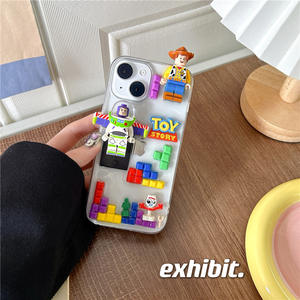 <span class=keywords><strong>Coque</strong></span> de téléphone en TPU durable de haute qualité pour iPhone 14 15, joli dessin animé, adorable <span class=keywords><strong>Toy</strong></span> <span class=keywords><strong>Story</strong></span>, briques, <span class=keywords><strong>coque</strong></span> de téléphone en silicone personnalisée - Product Image 5