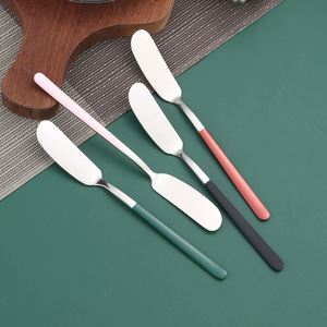Decorating Knife Cream Scraper 304 Stainless Steel Manufacturers Tableware Jam Cheese Knife Long Handle Butter Knife - Product Image 4