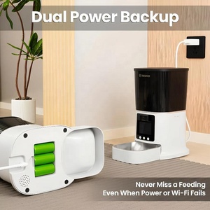 WiFi 5G 1080P 150 °   Comedero Automático para Mascotas con Cámara PTZ, 2.4G/5G Doble Banda, Video Bidireccional, Dispensador de Comida para Perros de 5L, Comedero Inteligente para Gatos - Product Image 4