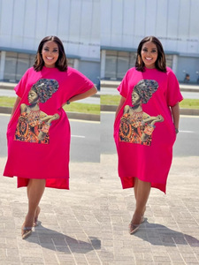 Đầm midi nữ size lớn họa tiết mới, kiểu dáng giản dị và thời trang, chất liệu cotton chiffon dệt 100%, chống tĩnh điện, thích hợp cho mùa hè đi làm - Product Image 2