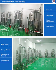 Máquina de fermentación de desove líquido de alta pureza Menos contaminación Tanque de fermentación de cultivo líquido de setas - Product Image 2