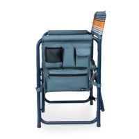 Chaise de camping portable avec porte-gobelet, dossier en maille respirante, capacité 300 lb