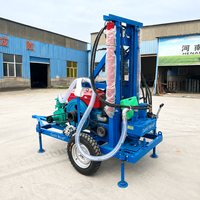 Offre Spéciale : Foreuse de puits profonds de 200 mètres, 30 CV, sur roues, entièrement automatique, hydraulique, pour forage de puits d'eau