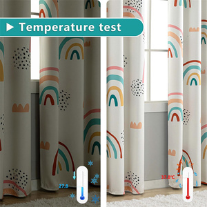 Tende oscuranti <span class=keywords><strong>arcobaleno</strong></span> per bambini carino Rainbow Room oscuramento tende Decorative dei cartoni animati per ragazze cameretta - Product Image 6