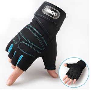 2023 Wholesale Breathable Fitness Training Sports Gel Pad Workout Protector Half Finger Weight Lifting Gym Gloves For Men