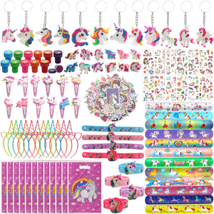 Juego de papelería de recuerdo de fiesta con temática de unicornio PARA EL Día de San Valentín de Pascua Incluye pulseras Slap Pegatinas de tatuaje Adornos de cola - Product Image 2
