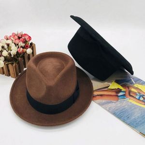 Sombreros Fedora Estilo Indiana Jones para Hombre y Mujer, 100% Lana Suave y Plegable - Product Image 3
