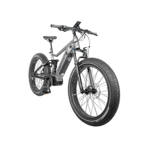 Leichten bici elettrica per pneumatici grassi ad alta potenza 1000W/48V/14AH/17.5AH sospensione completa 9 marce 26*4.0 fat tire alluminio ebike MTB