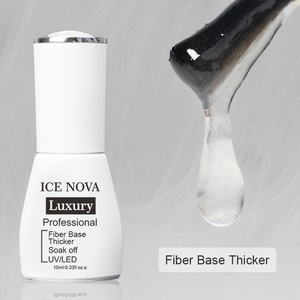 Base de fibra más gruesa Etiqueta privada Peel Off Esmalte de <span class=keywords><strong>uñas</strong></span> Suspensión Capa base de goma Base de fibra transparente Uv Gel Nail - Product Image 2
