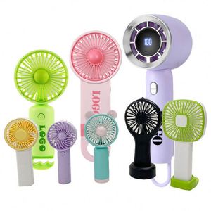 ของขวัญโปรโมชั่นฤดูร้อน พัดลมไฮเทคดีไซน์สวย ปรับแต่งได้ พัดลมมือถือแบบชาร์จไฟได้ พร้อมพิมพ์โลโก้ - Product Image 1