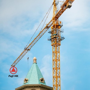 Nueva Grúa Torre QTZ63 de 5 Toneladas y 50m de Radio Máximo con Motor y Rodamientos para Uso en Construcción - Product Image 1