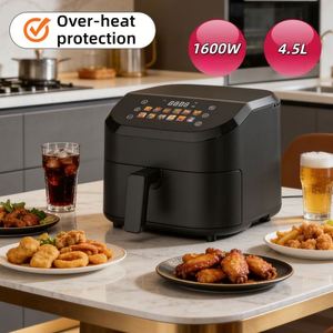 Nouvelle Friteuse à Air Électrique Digitale Multifonctionnelle de Haute Qualité pour la Maison, Design Carré Moderne, 1600W, 4.5L, Modèle 2026 - Product Image 4