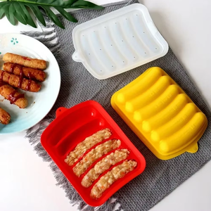 Moule à saucisses en silicone de qualité alimentaire DIY, outil pour compléments alimentaires pour bébés, moule à hot-dogs et saucisses fait maison, moule à saucisses - Product Image 5