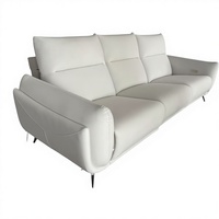Fauteuil inclinable massant électrique moderne en similicuir PU à trois places, réglable, avec télécommande, cadre en bois, pivotant, interface USB pour