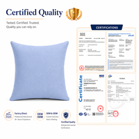Housse de coussin personnalisée en polyester, aspect lin, pour la décoration intérieure, service OEM pour les acheteurs de textiles de maison