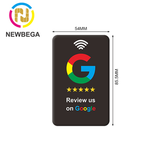 <span class=keywords><strong>Google</strong></span> Reviews Tarjeta Cristal Printingpvc Plástico Personalizado Impreso NFC <span class=keywords><strong>Google</strong></span> Review Tarjetas - Product Image 2