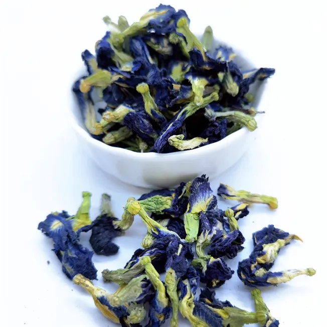 Die Dou Hua kustom Cina organik alami biru kering bunga kacang kupu-kupu Harga teh bunga kacang kupu-kupu kering