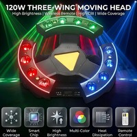 Projecteur LED 120W pour DJ, éclairage de scène mobile avec télécommande DMX512 et activation sonore pour événements, bars et spectacles | YSH