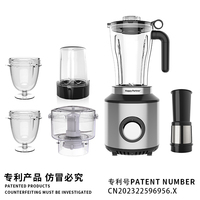 Happy Partner 6-in-1 2L Industriële Elektrische Blender Commerciële Keuken Huishoudelijk en Hotel