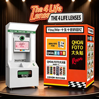 Photomaton instantané entièrement automatique The 4 Life Lenses avec écran tactile de 21,5 pouces, compatible caméra/iPad/appareil photo reflex, usage commercial