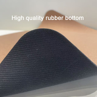 Tapis de yoga et de Pilates en caoutchouc noir antidérapant de haute qualité, conçu et imprimé en gros, épaisseur 5 mm, forme arquée