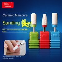 Xingong Tête de meulage en céramique professionnelle de haute qualité 2,35 mm pour ponceuse rotative électrique, outil de polissage et de nettoyage pour nail art, embouts de perceuse