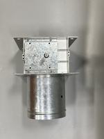 Régulateur de débit d'air manuel en acier galvanisé carré/rond pour système de ventilation de conduits CVC