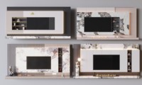 Vente d'usine : Meuble TV et console murale classiques en bois massif américain sur mesure pour les chaînes de magasins de meubles