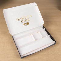 Boîtes à sushi en papier personnalisées, emballages alimentaires en papier kraft, boîtes à sushi à emporter de style japonais