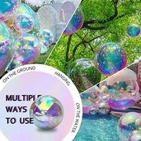 Boule miroir géante gonflable en PVC métallisé pour la décoration de mariage, de fête et d'événements, ballon miroir gonflable