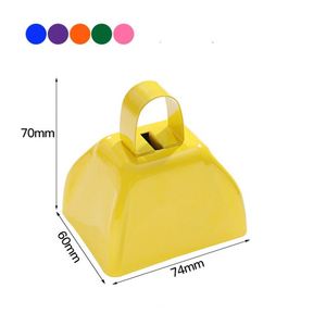 Metal <b>Cow</b> <b>Bell</b> Noise Maker Custom Logo Sports Game Tools Cheering for Events Party Sound - Product Image 3