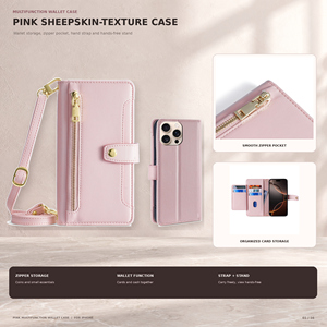 Nouvelle Sacoche de Téléphone Bandoulière de Luxe en Cuir PU 2026 avec Portefeuille pour <span class=keywords><strong>iPhone</strong></span> 18 Pro Max 17 16 15 Pro Max - Product Image 1