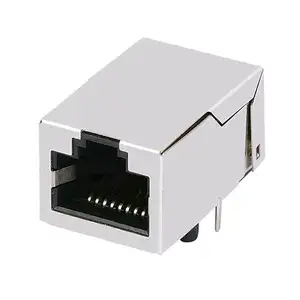 Prise modulaire Ethernet SI-51025-F 10/100/1000Base-t sans led, connecteur femelle RJ45 blindé