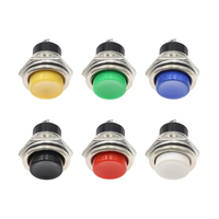 Saklar Tombol Tekan Elektronik Plastik DS-212 16mm 3A Momentary Horn Switch 1NC OFF-(ON)
