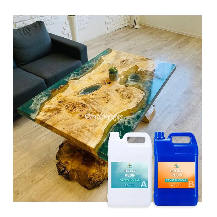 Low Price Crystal Clear Epoxy Resin Liquid Epoxy Resin Wood Transparent Table Epoxy Resin