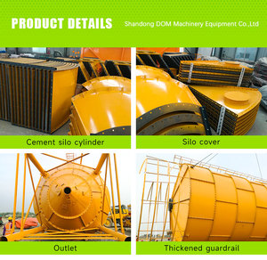 साइलो आपूर्तिकर्ता की कीमत 50 80 90 100 120 टन की कीमतों में मोबाइल कंक्रीट मिक्सिंग स्टेशन के लिए स्क्रू से जुड़ी सीमेंट साइलो - Product Image 4