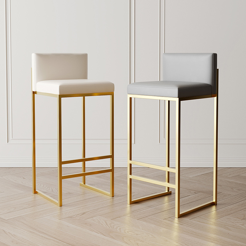 Modern Bamboo Bar Stool High Counter
