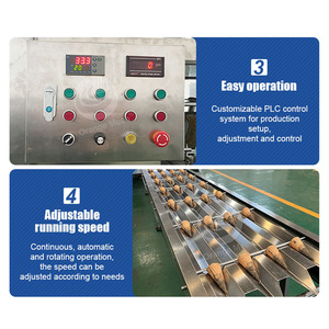 خط إنتاج مخروط الآيس كريم الملفوف وآلة خبز مخروط الوافل - Product Image 4