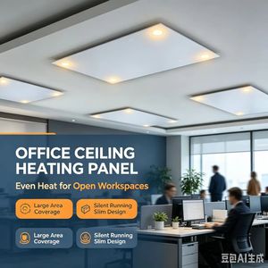 Panneau de chauffage infrarouge à grande surface 1200W, radiateur économe en énergie, fonctionnement silencieux, design moderne, contrôle intelligent réglable - Product Image 2