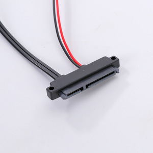 SATA Data <b>Cable</b> 22p And 7+15p <b>With</b> <b>Lock</b> Slots For Hard Drive Connection - Product Image 3