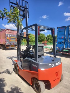 Chariot élévateur à contrepoids électrique manuel de 2 tonnes avec batterie au plomb-acide pour l'empilage de palettes en intérieur - Product Image 2