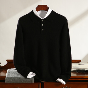 Maglione in <span class=keywords><strong>Cashmere</strong></span> da <span class=keywords><strong>Uomo</strong></span> per Affari, Classico Pullover Invernale in <span class=keywords><strong>Maglia</strong></span>, Produzione in Mongolia - Product Image 6