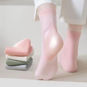 <span class=keywords><strong>Calzini</strong></span> da Donna in Cotone Pettinato <span class=keywords><strong>con</strong></span> Cuscinetto in Silicone Idratante di Grado Medicale, Anti-Screpolature, Morbidi e Idratanti per la Cura dei Piedi - Product Image 1